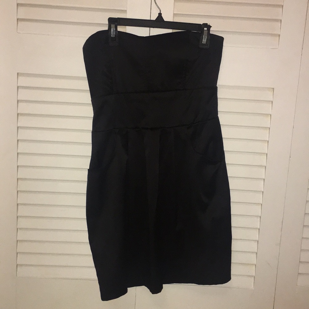 Black Strapless Dress
